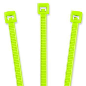 Nylon Cable Ties - 5 1/2", Fluorescent Green S-2152FG