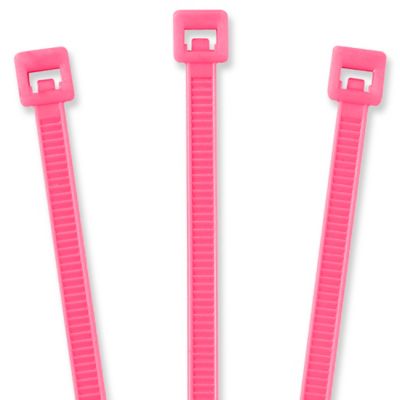 Nylon Cable Ties - 5 1/2", Fluorescent Pink S-2152FP