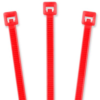 Nylon Cable Ties - 5 1/2", Fluorescent Red S-2152FR