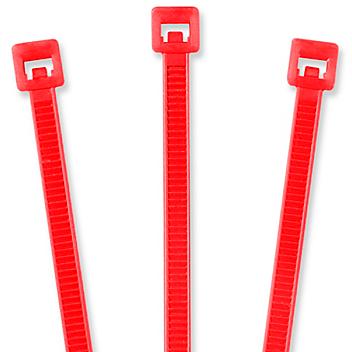 Nylon Cable Ties - 5 1/2", Fluorescent Red S-2152FR