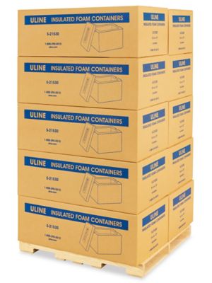 Insulated Foam Container Skid Lot - 8 x 6 x 12" S-21530S