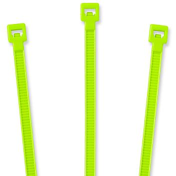Nylon Cable Ties - 8", Fluorescent Green S-2153FG
