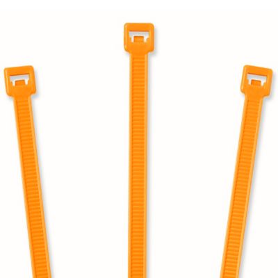 Nylon Cable Ties - 11", Fluorescent Orange S-2154FO
