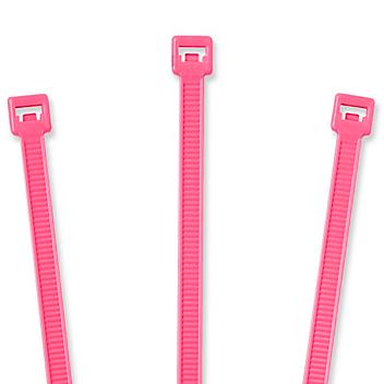 Nylon Cable Ties - 11", Fluorescent Pink S-2154FP