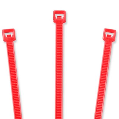 Nylon Cable Ties - 11", Fluorescent Red S-2154FR