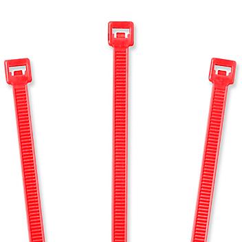 Nylon Cable Ties - 11", Fluorescent Red S-2154FR