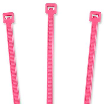 Nylon Cable Ties - 14", Fluorescent Pink S-2155FP