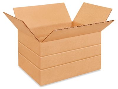 11 1/4 x 8 3/4 x 6" Lightweight 32 ECT Multi-Depth Corrugated Boxes S-21599