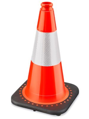 Heavy Duty Reflective Traffic Cones - 18"