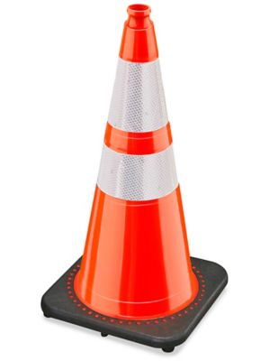  Heavy Duty Reflective Traffic Cones - 28"