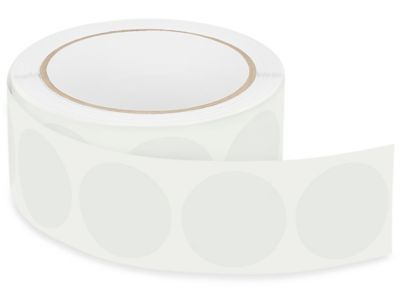  Removable Adhesive Circle Labels - 1 1/2"