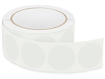 Removable Adhesive Circle Labels - Clear, 1 1/2" S-21646C