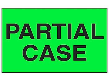 "Partial Case" Label - 3 x 5" S-2164
