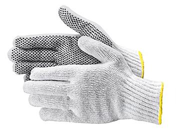PVC Dot Knit Gloves - Single-Sided, Small S-21650-S
