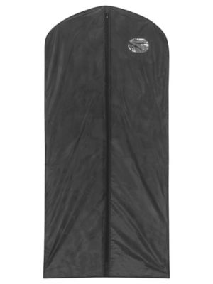 Vinyl Zippered Garment Bags - 24 x 5 x 54", Black S-21655BL