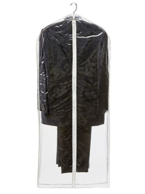 Vinyl Zippered Garment Bags 24 x 5 x 54", Clear S21655C Uline