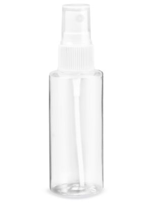 Clear Cylinder Spray Bottles - 2 oz - ULINE - Case of 48 - S-21661