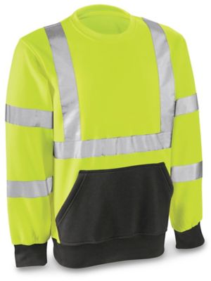 Class 3 Hi-Vis Crewneck Sweatshirt - Large S-21670-L