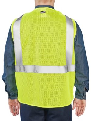 Chaleco De Seguridad De Alta Visibilidad Clase 2 FX Safety - Color Amarillo, Frontal Sólido Y Espalda De Malla
