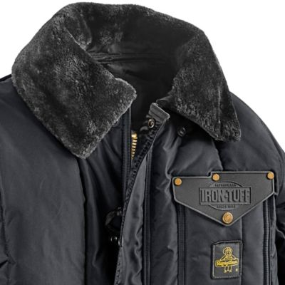 極寒対策に【RefrigiWear】中綿入り デニム オーバーオール 黒L　稀 極寒対策に【RefrigiWear】中綿入り デニム オーバーオール 黒L 稀