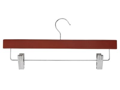 Wood Hangers - Adjustable Clips, Walnut S-21710WAL