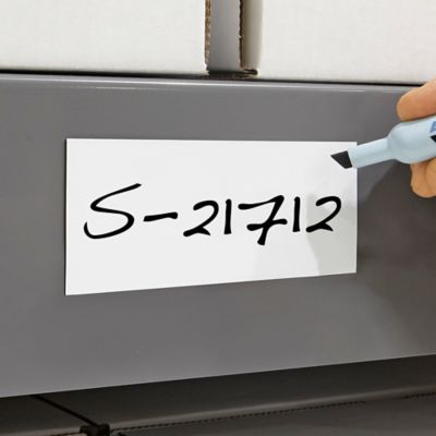Magnetic Labels on a Roll - White, 2" x 100' S-21712