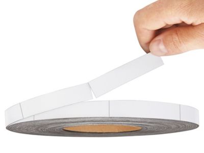 Magnetic Labels on a Roll - Perforated, 1/2" x 3" x 100' S-21716