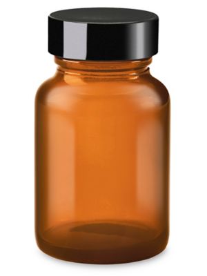 Amber Wide-Mouth Glass Jars - 2 oz S-21719