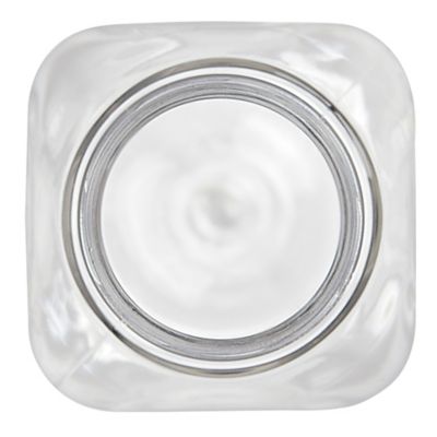 Clear Square Plastic Juice Bottles - 8 oz, White Cap