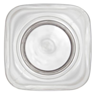 Clear Square Plastic Juice Bottles Bulk Pack - 16 oz, Black Cap