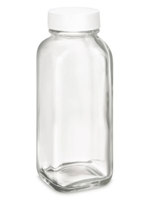 French Square Glass Jars Bulk Pack - 4 oz
