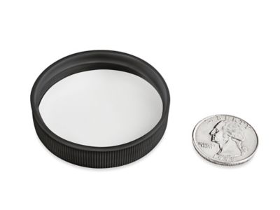 French Square Glass Jars - 16 oz, Black Cap