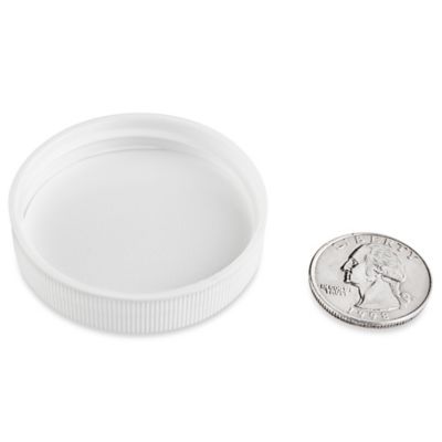French Square Glass Jars - 16 oz, White Cap