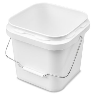 2 Gallon Square Bucket with Snap On Lid – TankBarn