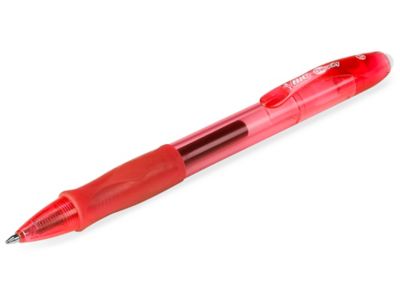 BIC® Gel-ocity™ Gel Pen - Fine Tip, Red S-21758R - Uline