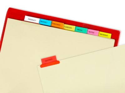 Binder Dividers - 8-Tab, Multi-Color S-21763 - Uline