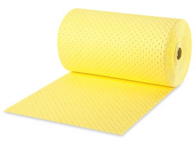 YP118 15 x 18 HAZMAT ABSORBENT PAD - Yellow, 100/bag - Checkers Cleaning  Supply