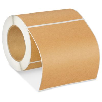 Block Out Labels - Kraft, 6 x 6" S-21771K