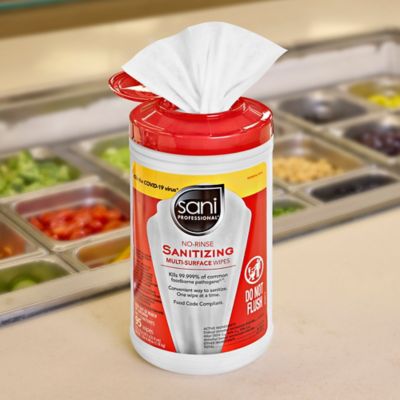 Sani-Wipe® Sanitizing Wipes - 95 ct S-21834 - ULINE