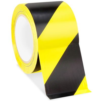 Uline Industrial Vinyl Safety Tape - 3" x 36 yds, Yellow/Black S-2184