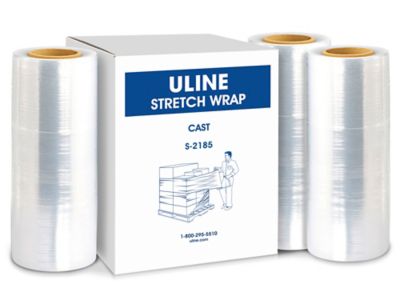 Uline Stretch Wrap - Cast, 70 gauge, 12" x 1,500' S-2185