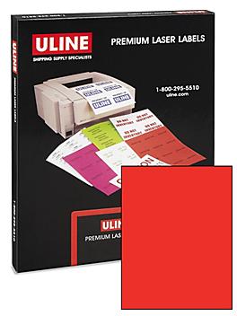 Uline True Color Laser Labels - 8 1/2 x 11"