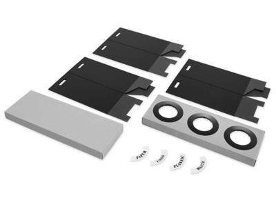 Corrugated Plastic Trash Can - Three Bin, 84 Gallon S-21862 - Uline