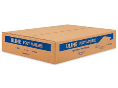 Tear-Proof Polyethylene Mailers with Tear Strip Bulk Pack - 19 x 24