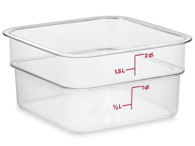 Rubbermaid® Food Storage Boxes - 18 x 12 x 9, Clear S-21499 - Uline