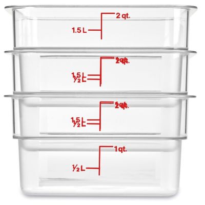 Cambro® Square Food Storage Container Lid - 2 and 4 Quart S-21885