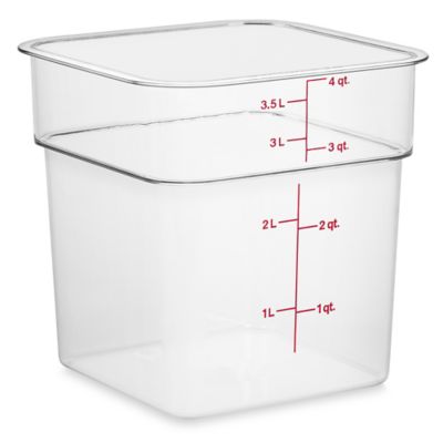 Rubbermaid® Food Storage Boxes - 26 x 18 x 9, White S-24257 - Uline