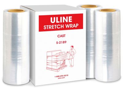 Uline Stretch Wrap - Cast, 80 gauge, 15" x 1,500' S-2189