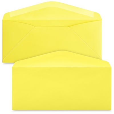 #10 Machinable Business Envelopes - 4 1/8 x 9 1/2", Yellow S-21894Y