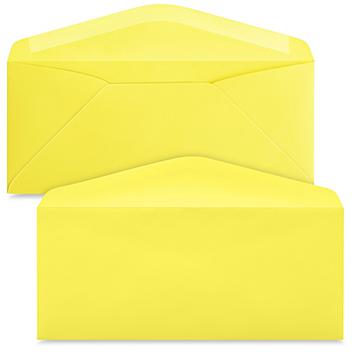 #10 Machinable Business Envelopes - 4 1/8 x 9 1/2", Yellow S-21894Y